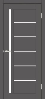 Двері Europe Doors Англія графіт скло Сатін