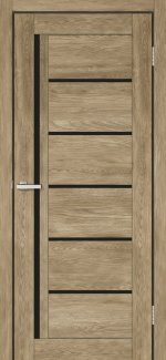 Двері Europe Doors Англія клен амаретто скло чорне