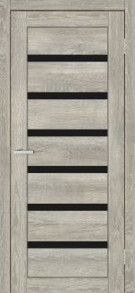 Двері Europe Doors Франція дуб дейтон скло чорне