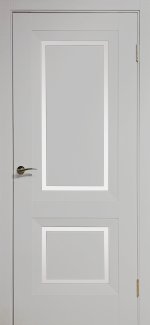 Двері Europe Doors Греція платина скло Сатін