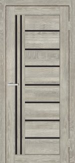 Двері Europe Doors Німеччина дуб дейтон скло чорне