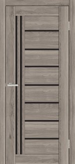 Двері Europe Doors Німеччина дуб тоскано скло чорне