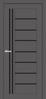 Двері Europe Doors Німеччина графіт скло чорне