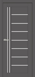 Двері Europe Doors Німеччина графіт скло Сатін
