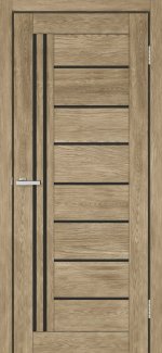 Двері Europe Doors Німеччина клен амаретто скло чорне