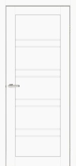 Двері Europe Doors Шотландія білий скло Сатін