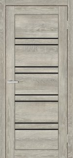 Двері Europe Doors Шотландія дуб дейтон скло чорне