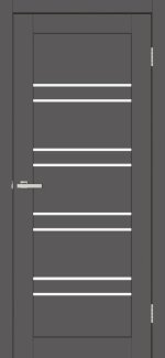 Двері Europe Doors Шотландія графіт скло Сатін