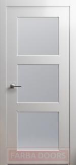 Двері Farba Doors Moderna FD-09 білий мат скло Сатін