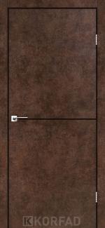 Двері Deco Loft Plato DLP-01 арт бетон молдинг чорний