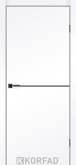 Двері Корфад Deco Loft Plato DLP-01 Super PET аляска молдинг чорний