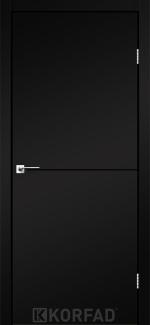 Двері Корфад Deco Loft Plato DLP-01 Super PET чорний молдинг чорний