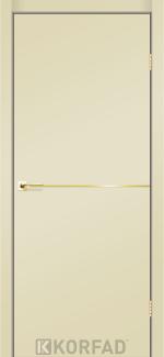 Двері Deco Loft Plato DLP-01 Super PET магнолія молдинг золото