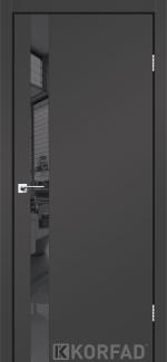 Двері Корфад Glass Loft Plato GLP-02 Super PET антрацит скло чорне