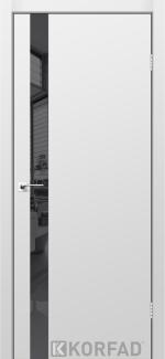 Двері Glass Loft Plato GLP-02 Super PET сірий скло чорне