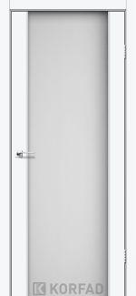 Двері Корфад Sanremo SR-01 Super PET аляска скло Сатін 8 мм