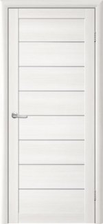 Двері Luxdoors Белла біла модрина скло Сатін