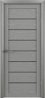 Двері Luxdoors Белла ясен димчатий скло чорне