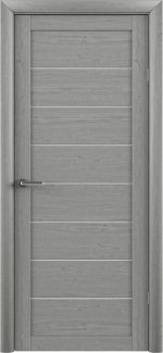 Двері Белла ясен димчатий скло Сатін