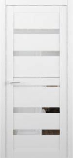 Двері Luxdoors Дрезден білий з двостороннім дзеркалом