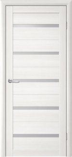 Двері Luxdoors Флора біла модрина скло Сатін