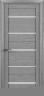 Двері Luxdoors Флора ясен димчатий скло Сатін
