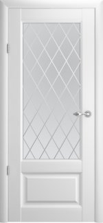Двері Luxdoors Лувр-1 білий скло Сатін