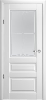 Двері Luxdoors Лувр-2 білий скло Сатін