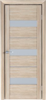 Двері Luxdoors Прага акація кремова скло Сатін