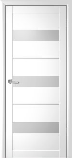 Двері Luxdoors Прага білий скло Сатін