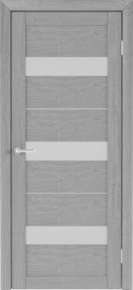 Двері Luxdoors Прага ясен димчатий скло Сатін