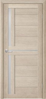 Двері Luxdoors Тіна акація кремова скло Сатін