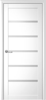 Двері Luxdoors Відень білий скло Сатін