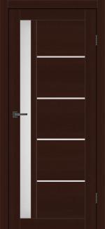 Двері MSDoors Alabama горіх темний скло Сатін