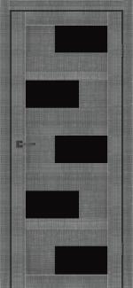 Двері MSDoors Havana сільвер скло чорне
