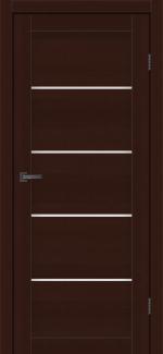 Двері MSDoors Montana горіх темний скло Сатін
