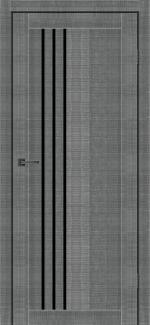 Двері MSDoors Nevada сільвер скло чорне