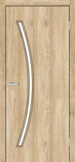 Двері MSDoors Ostin бук світлий скло Сатін