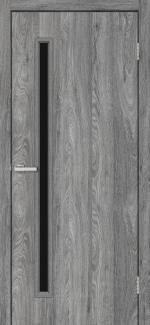 Двері MSDoors Takoma горіх сірий скло чорне