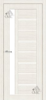 Двері Оміс Deco 09 дуб bianco скло сатин