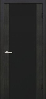 Двері Оміс Gloss дуб wenge скло чорне