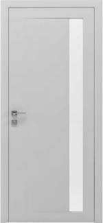 Двері Родос Loft Arrigo RAL 1013 напівскло біле Тріплекс
