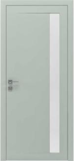 Двері Родос Loft Arrigo RAL 6019 напівскло біле Тріплекс