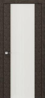 Двері Родос Modern Flat графіт з білим склом Тріплекс