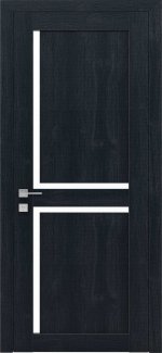 Двері Родос Modern Scandi сосна браш кобальт напівскло