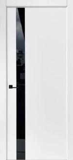 Двері Status Doors Ultra Black Glass біла емаль скло чорне