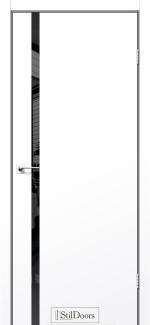 Двері Loft Glass білий мат скло чорне