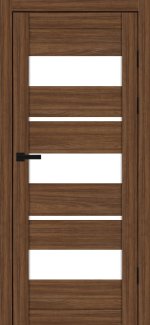 Двері Syndicate Doors SD-105 горіхове дерево скло Сатін
